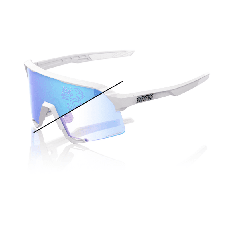 100% S3 LE Bastille Pearl White – Blue Mirror Photochromic Lens